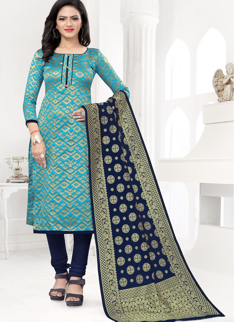 banarasi silk churidar designs